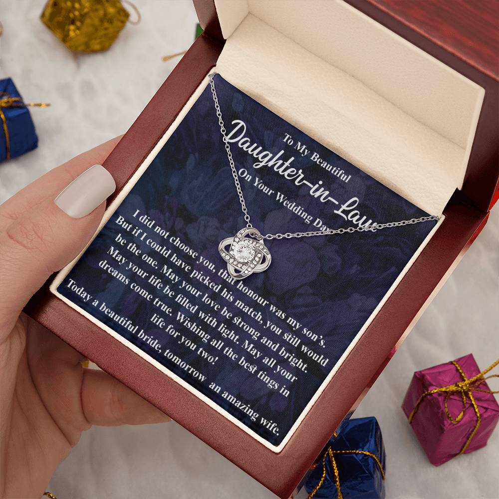 To My Daughter in Law - Blessing, Welcome to Our Family - Necklace