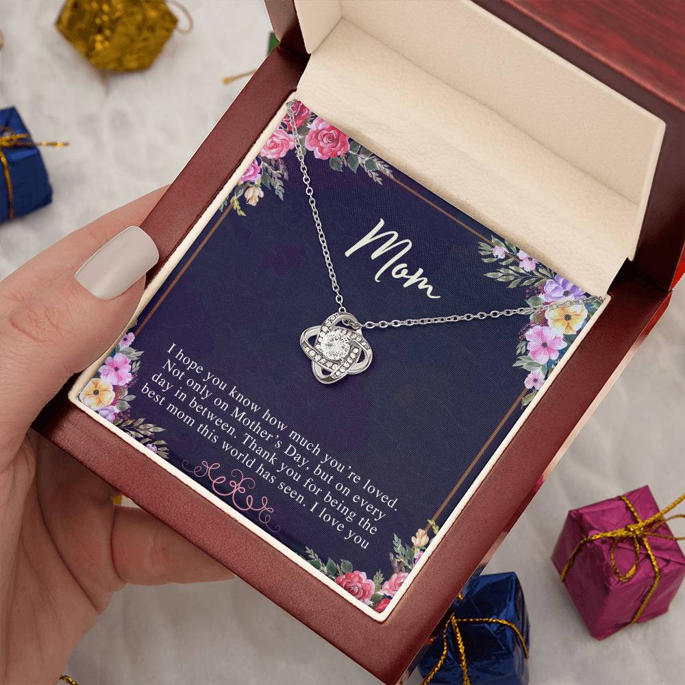 (Almost Sold Out) to My Mom - Love Knot Necklace - Perfect Gift for Mothers Day