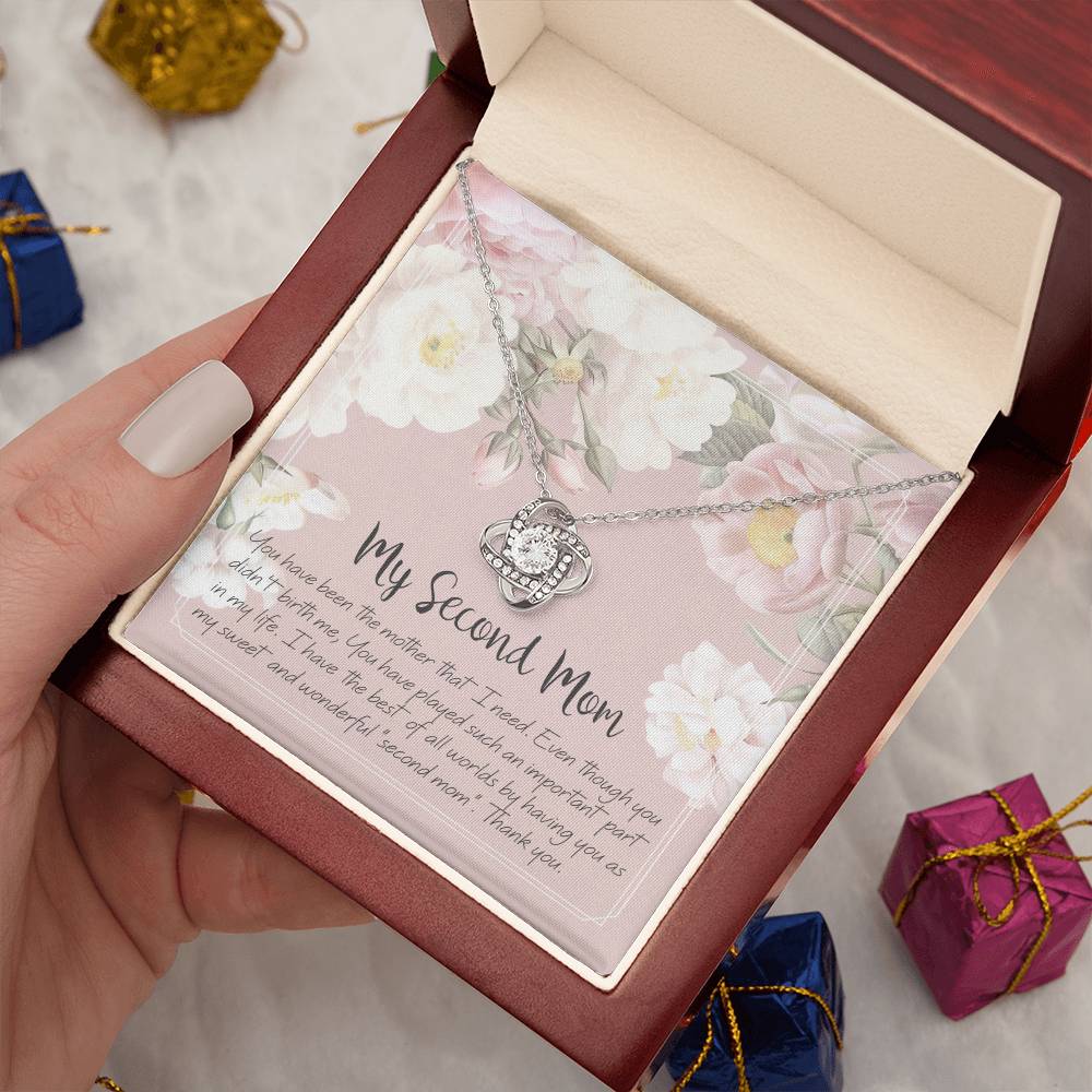 To My Second Mom - Love Knot Necklace