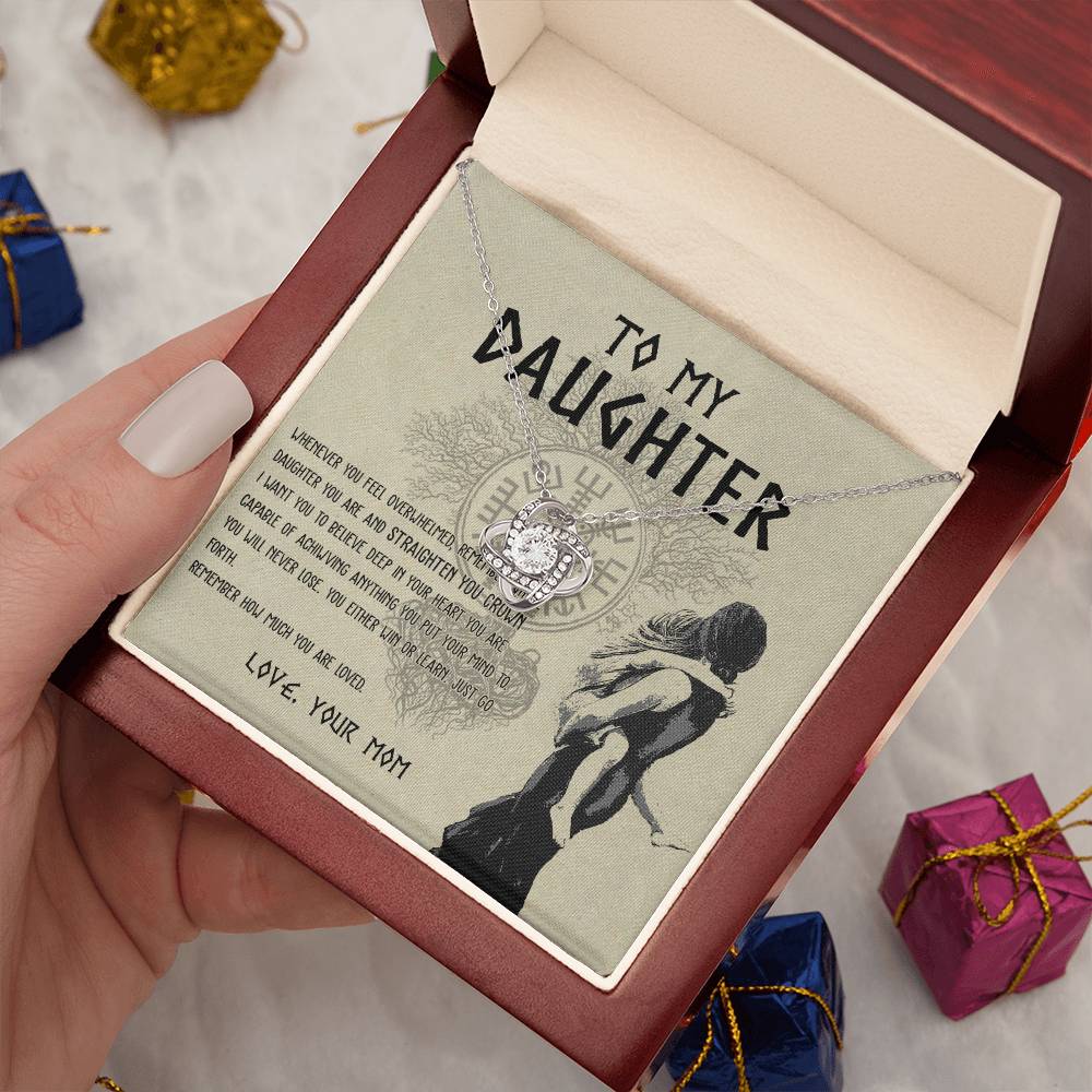 To My Daughter, Viking Daughter, Shieldmaiden Daughter, Viking Necklace for Daughter