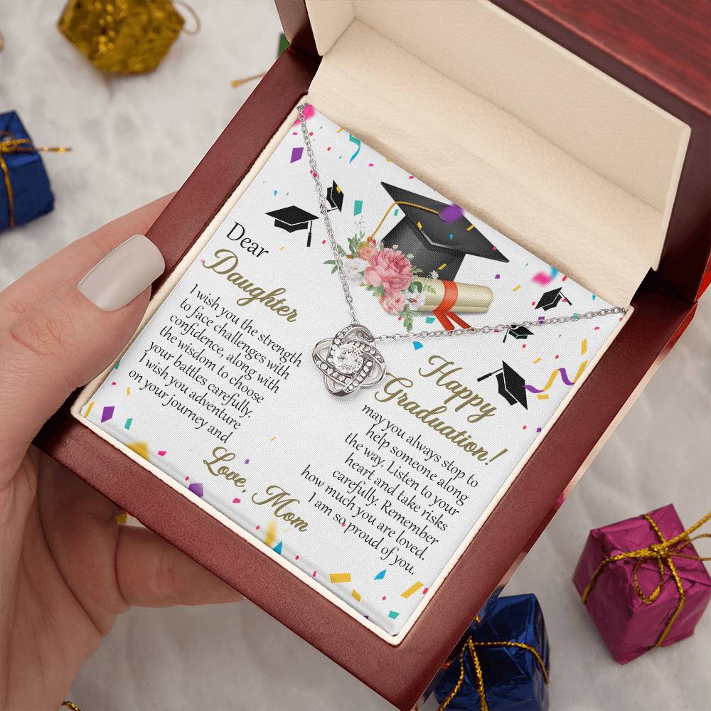 Graduation Gift for Daughter - Love Knot Necklace