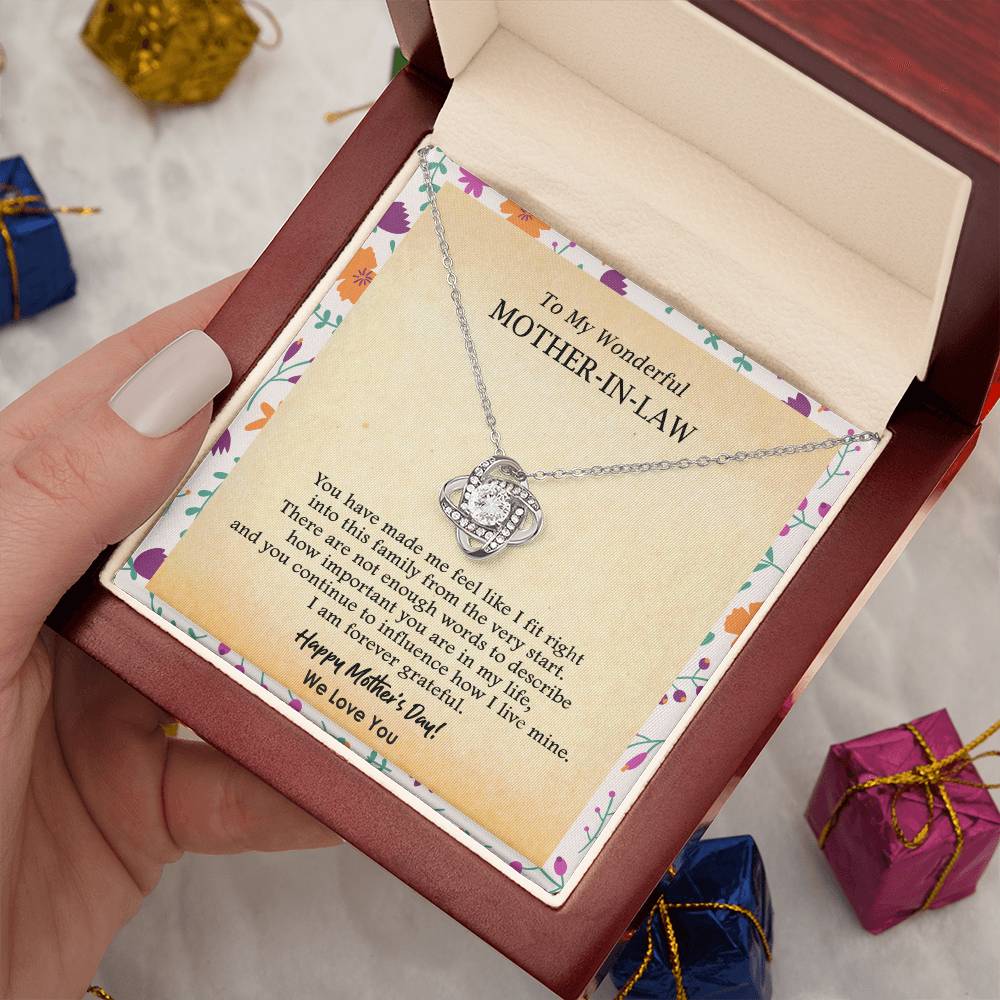 (Almost Gone) Gift for Mother-In-Law - Not Enough Words - Love Knot
