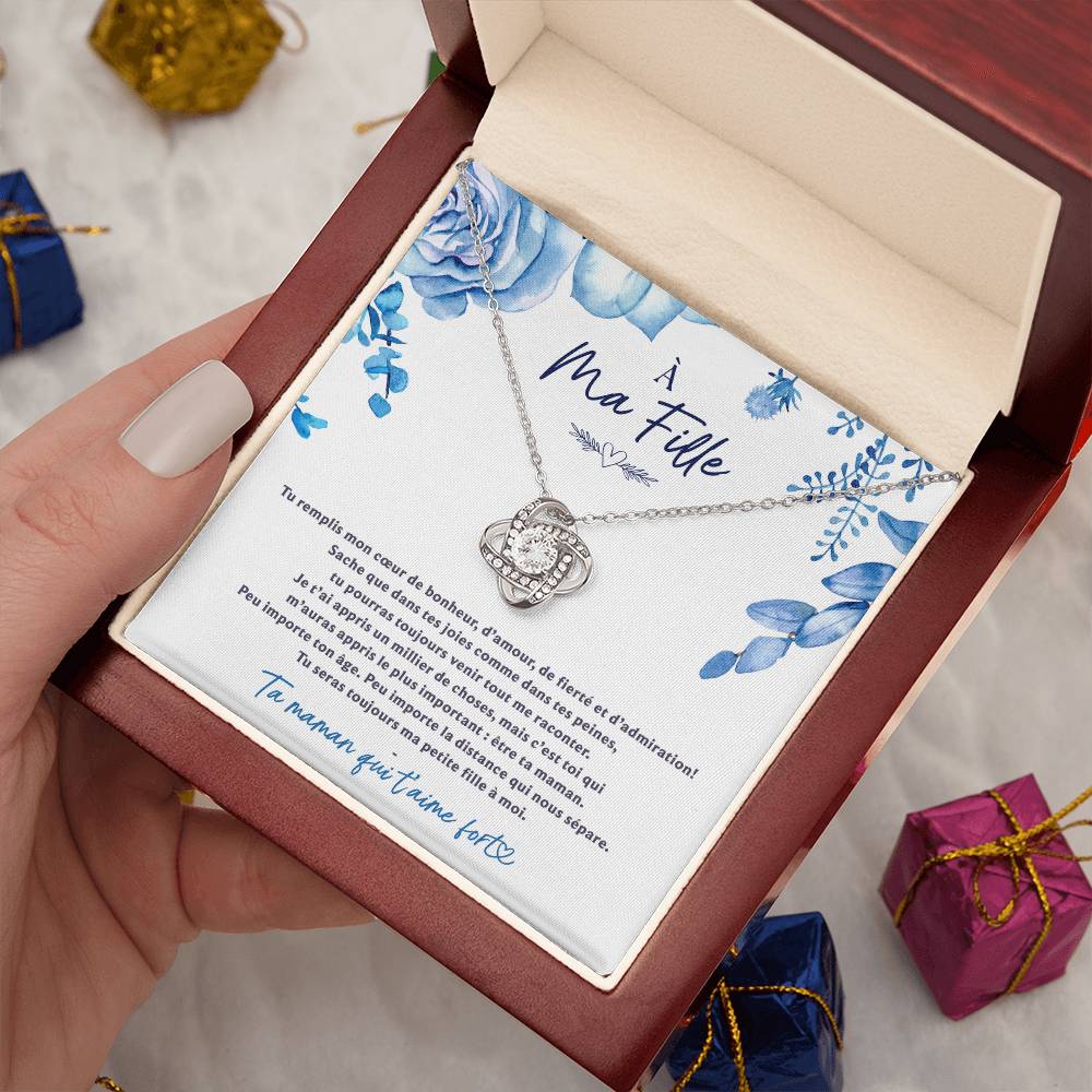 À Ma Fille - De Ta Maman Qui T'aime Fort - Collier