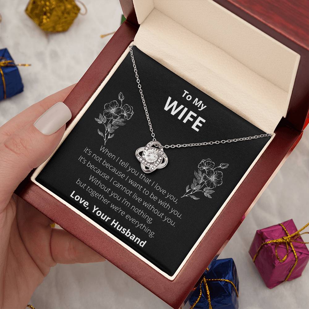 To My Wife: Together We're Everything - Necklace