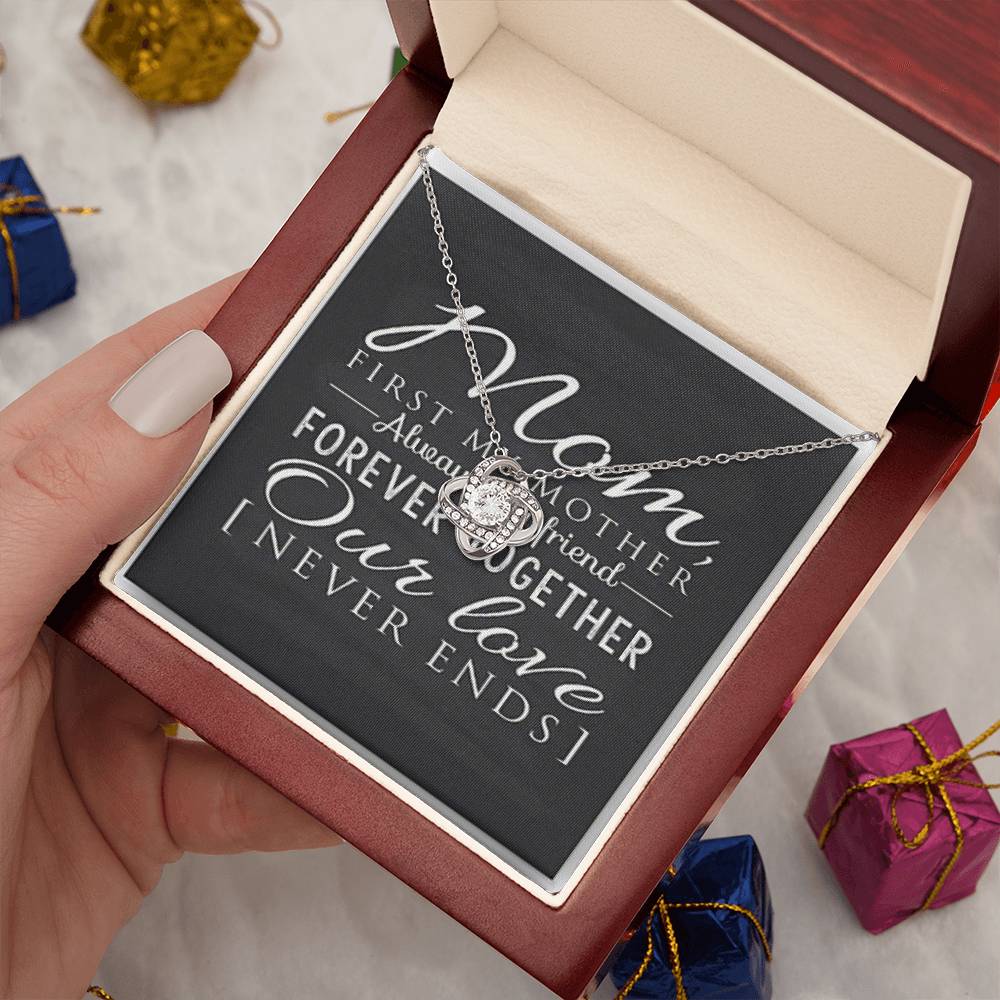 Our Love Never Ends Love Knot Necklace