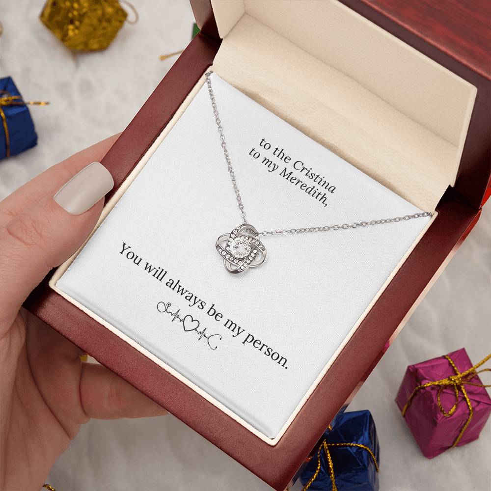 You Are the Cristina to My Meredith Necklace, Grey's Anatomy, Bff Necklace, Best Friend Necklace, Best Friend Birthday Gift Jewelry