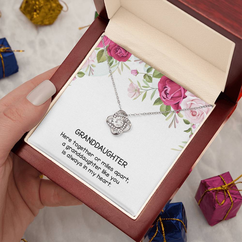 Gift for Granddaughter, Love Knot Necklace From Grandparen, Gifts for Girls, Best Birthday Gift Ideas, Pendant Jewelry Necklaces, Graduation Grad
