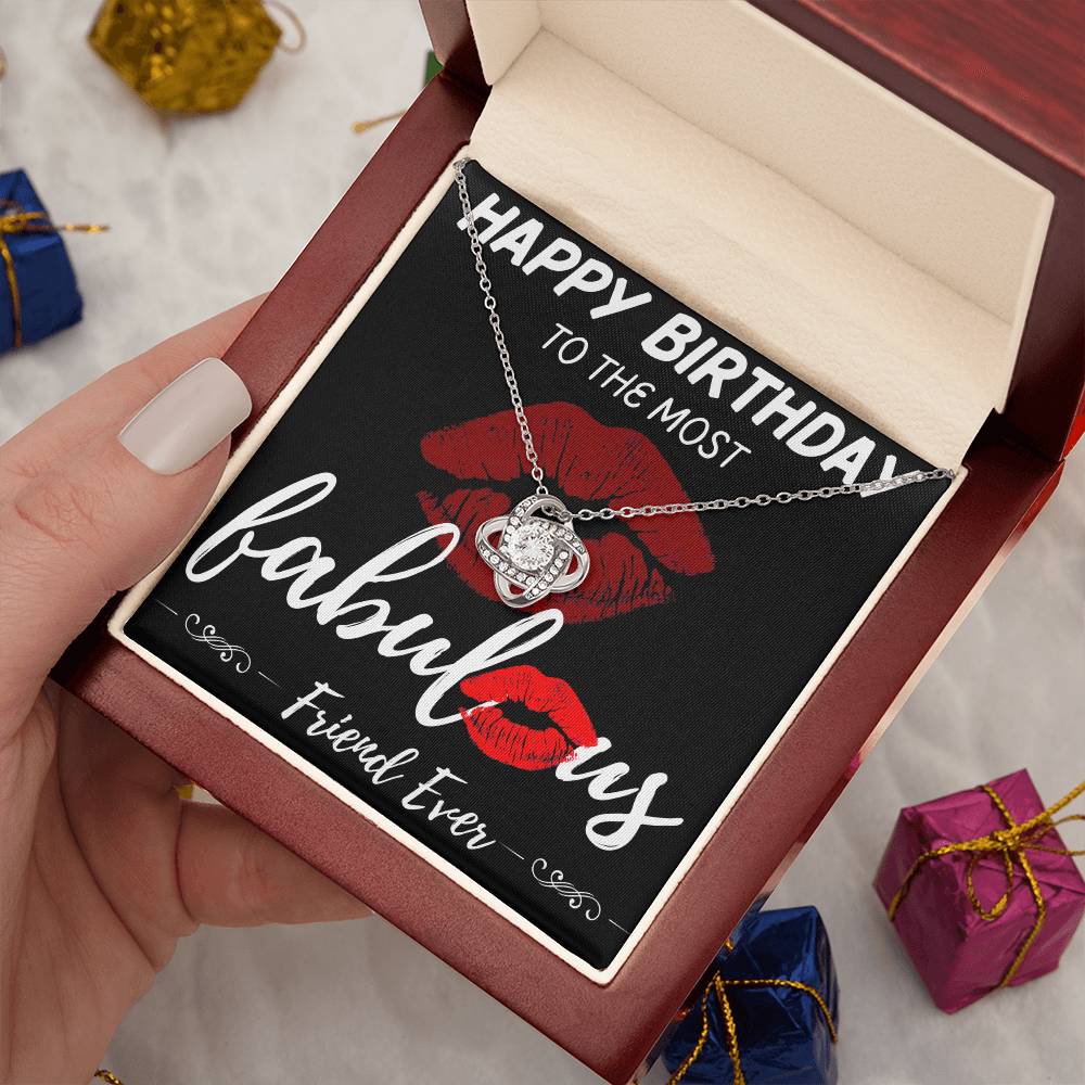 Friend Birthday Love Knot Necklace