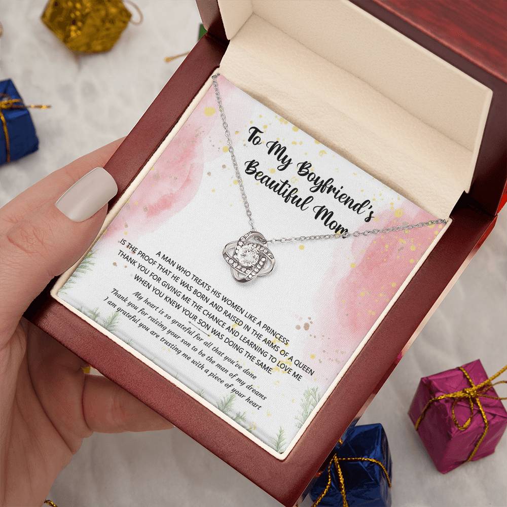 (Almost Gone) Gift for Boyfriend's Mom - a Man Who Treats His Woman Like a Princess - Love Knot