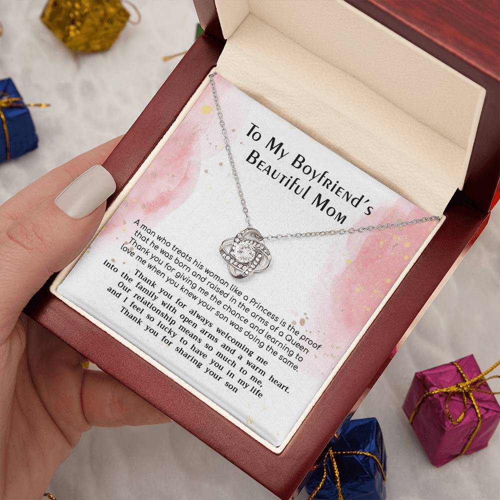 (Almost Gone) Gift for Boyfriend's Mom - Treat His Woman Like a Princess - Love Knot
