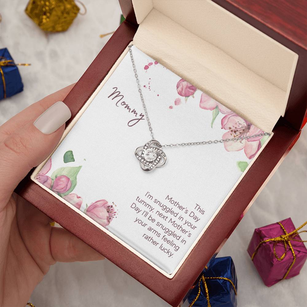 Mommy - This Mother's Day I'm Snuggledin Your Tummy - Alluring Beauty Necklace