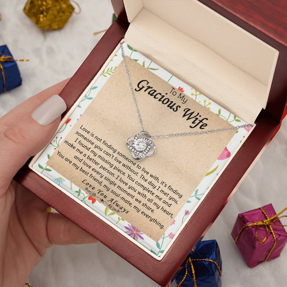 (Almost Gone) Gift for Wife - Can't Live Without - Love Knot