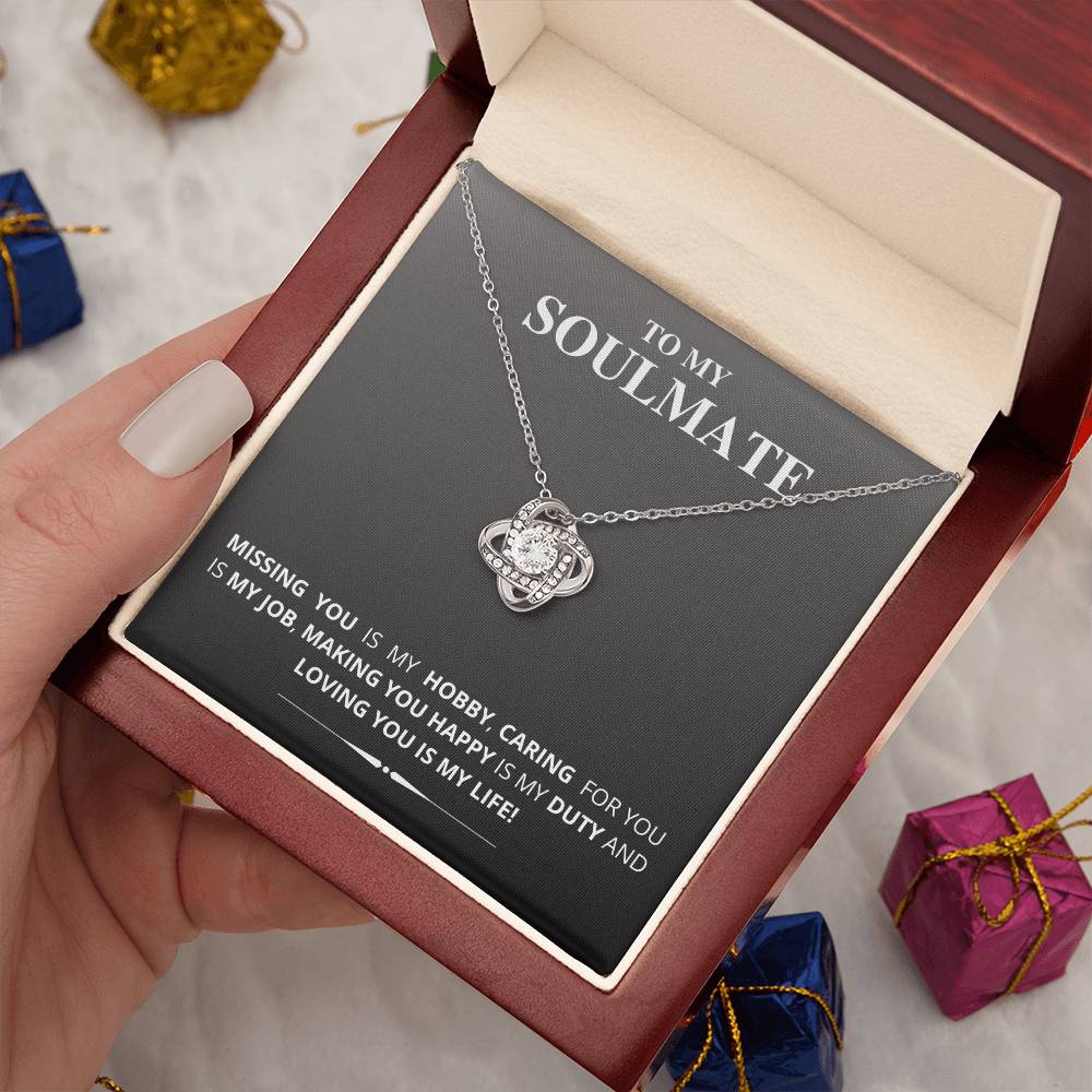 To My Soulmate - Love Knot Necklace (New Arrival)
