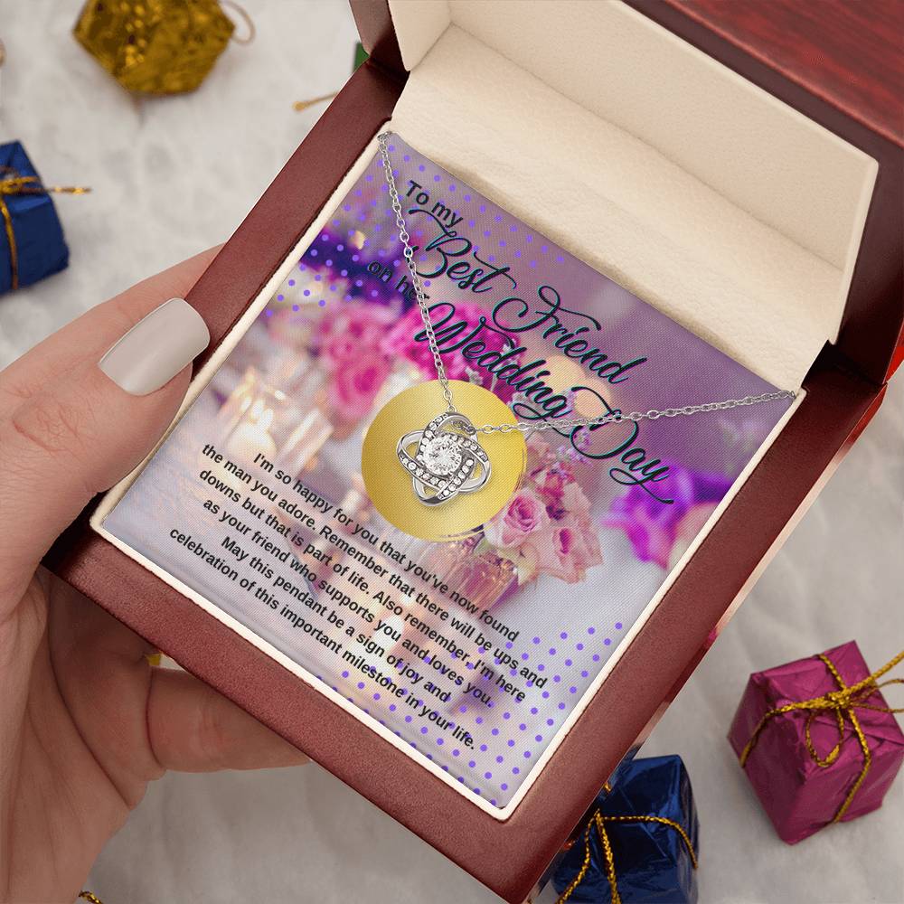 Wedding Gift for Bride, Best Friend Gift on Her Wedding Day, Best Friend to Bride Gift, Friend of the Bride Necklace, Bride Jewelry for Wedding Day