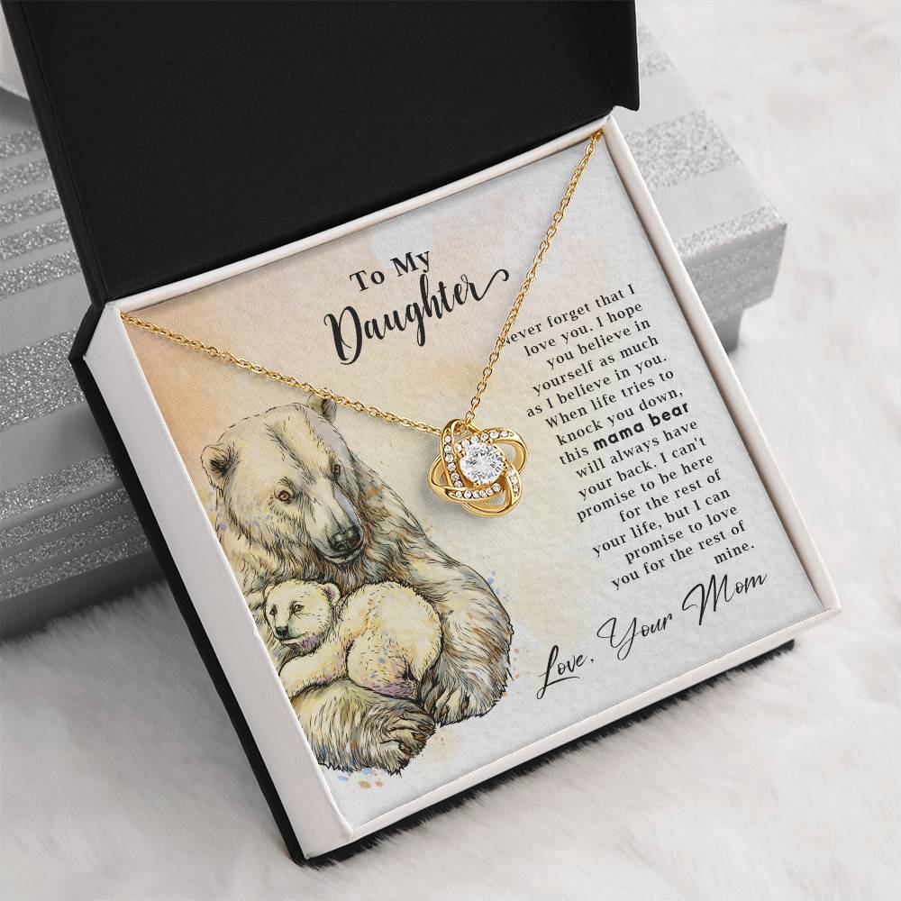 To My Daughter - Mama Bear - Necklace