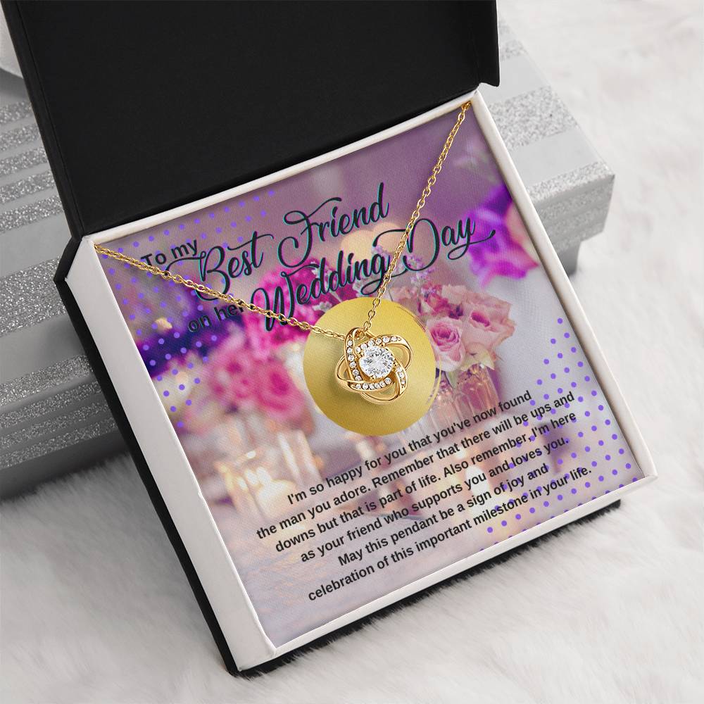 Wedding Gift for Bride, Best Friend Gift on Her Wedding Day, Best Friend to Bride Gift, Friend of the Bride Necklace, Bride Jewelry for Wedding Day