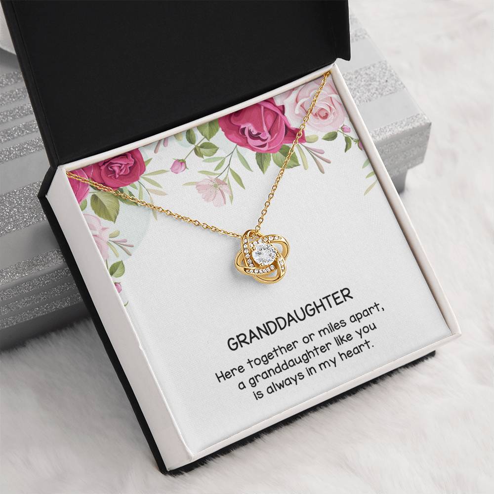 Gift for Granddaughter, Love Knot Necklace From Grandparen, Gifts for Girls, Best Birthday Gift Ideas, Pendant Jewelry Necklaces, Graduation Grad