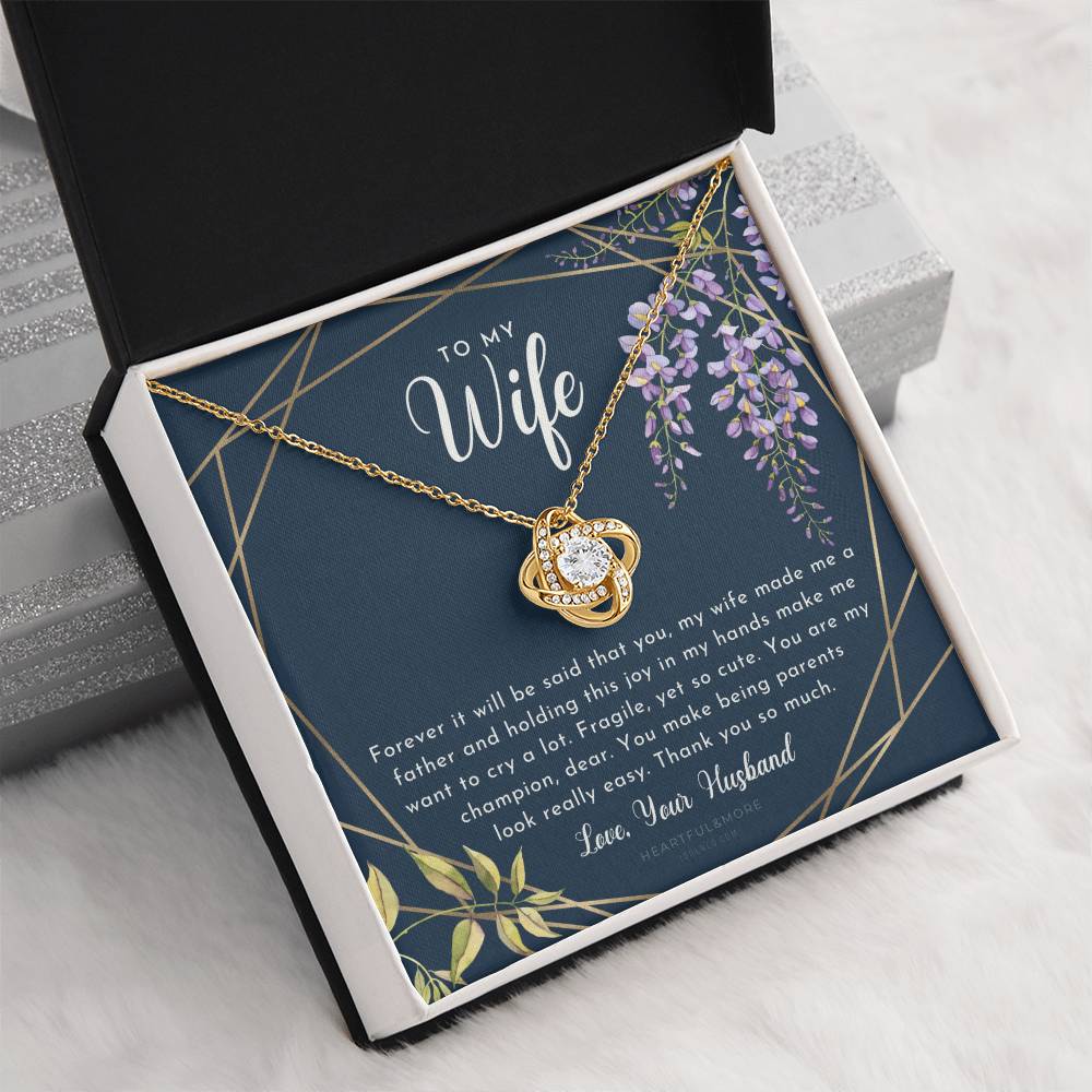 Postpartum Gift for Wife, Gift for Wife Post Pregnancy, Becoming a Mother Gift, Gift for Wife Birth, Wife After Pregnancy Necklace, Wife Becoming a Mom