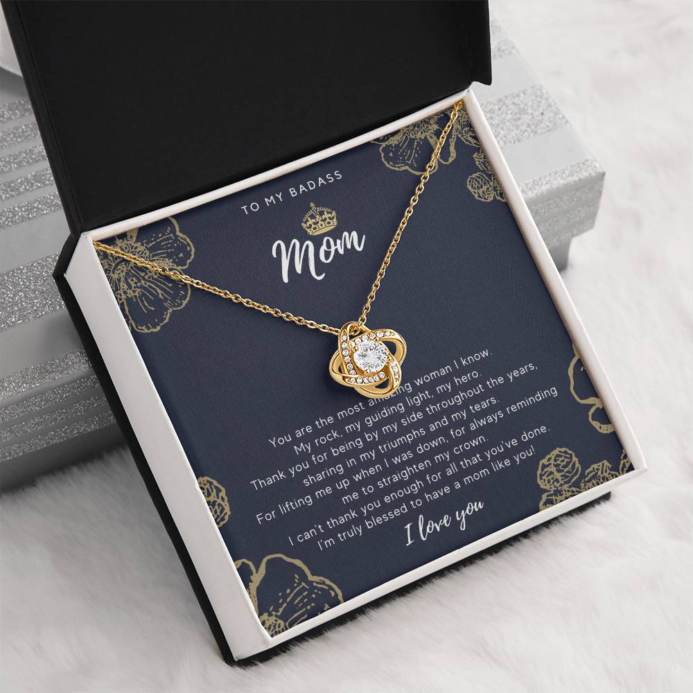 To My Badass Mom Necklace