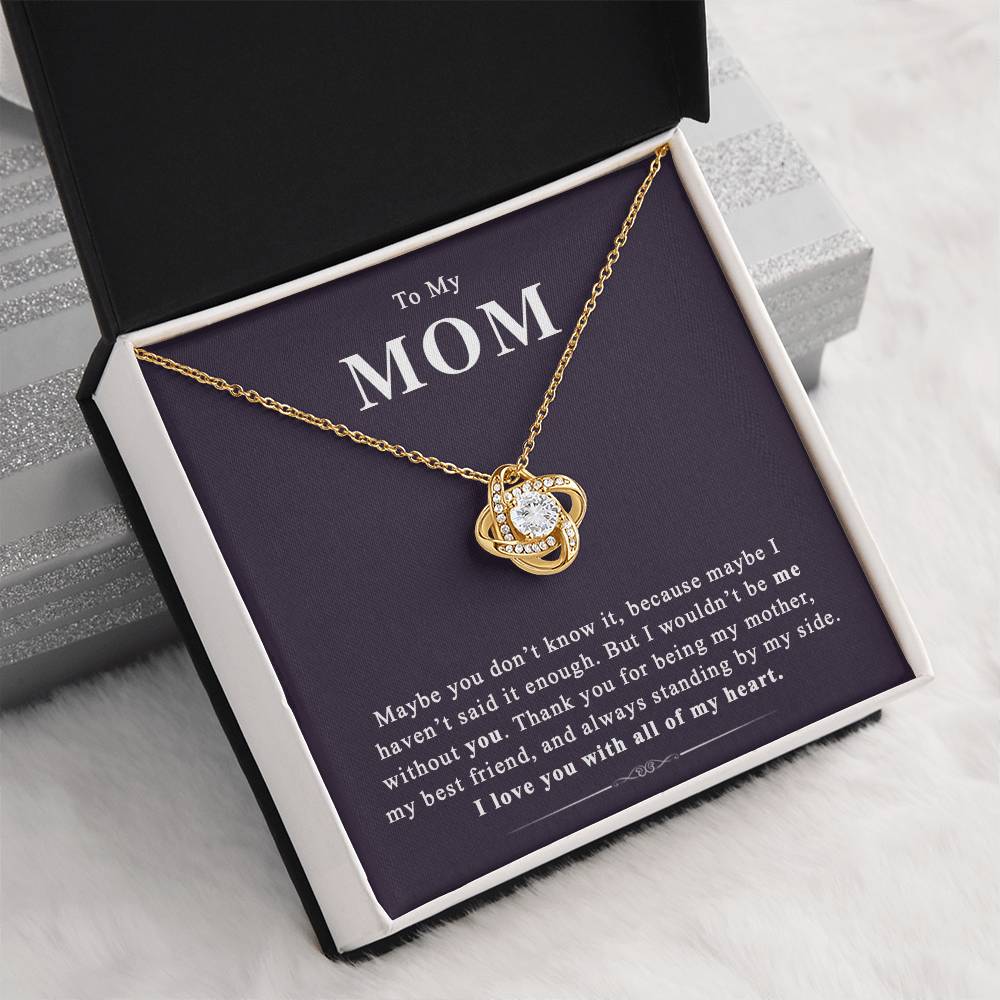 (Almost Sold Out) to My Mom - Love Knot Necklace - Perfect Gift for Mothers Day
