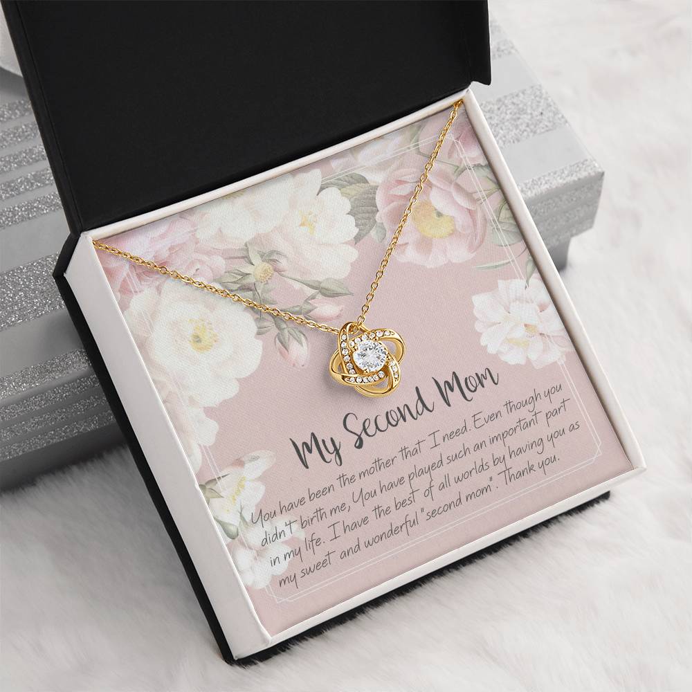 To My Second Mom - Love Knot Necklace