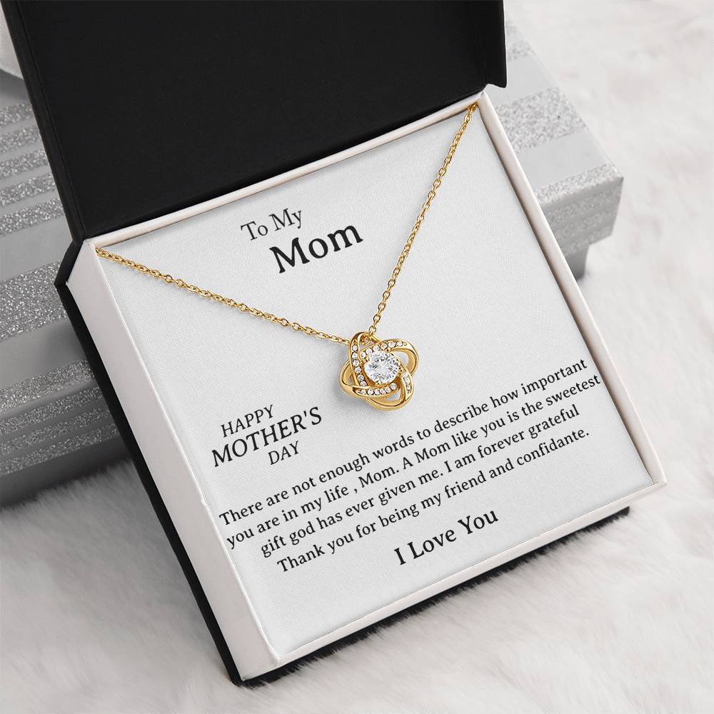 Perfect Gift for Mother - Love Knot Necklace