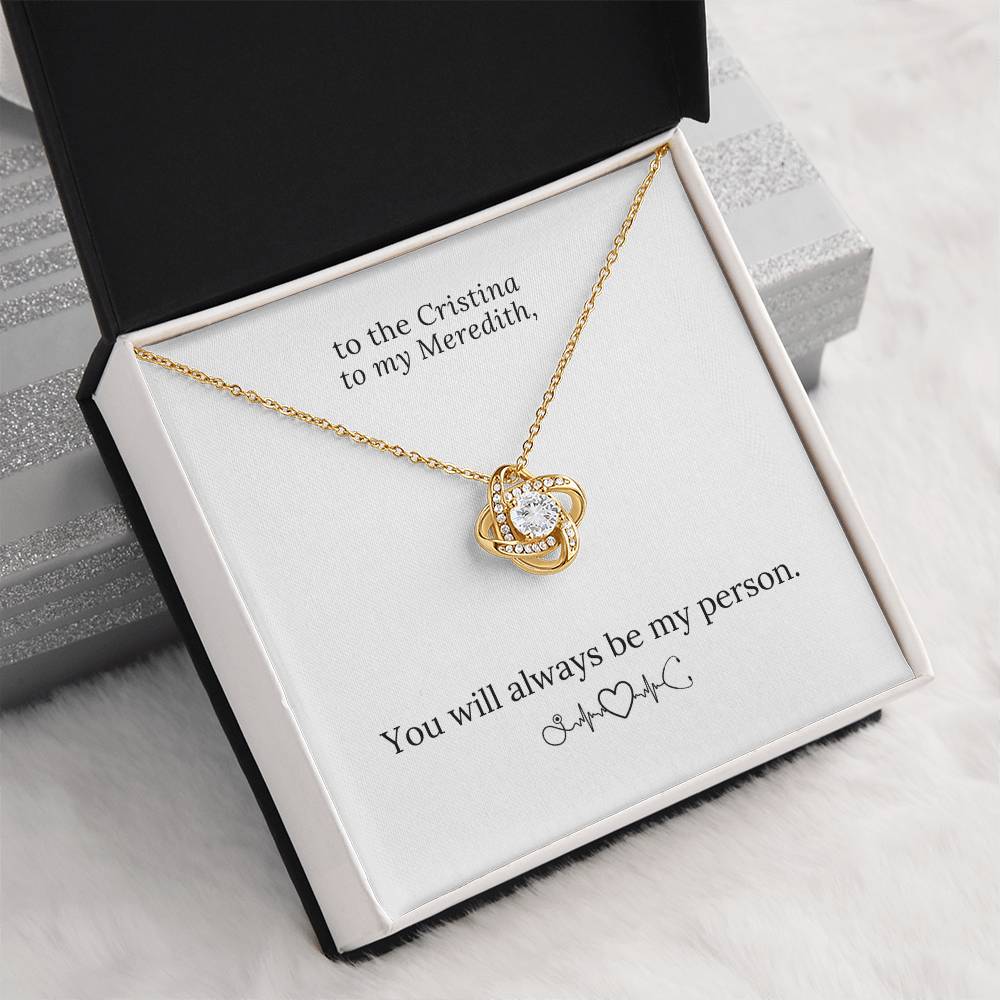 You Are the Cristina to My Meredith Necklace, Grey's Anatomy, Bff Necklace, Best Friend Necklace, Best Friend Birthday Gift Jewelry