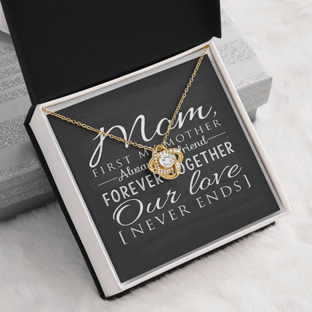 Our Love Never Ends Love Knot Necklace