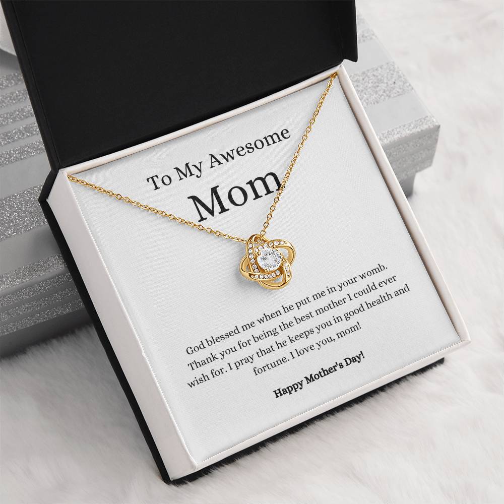 Mother's Day Blessing | Love Knot Necklace