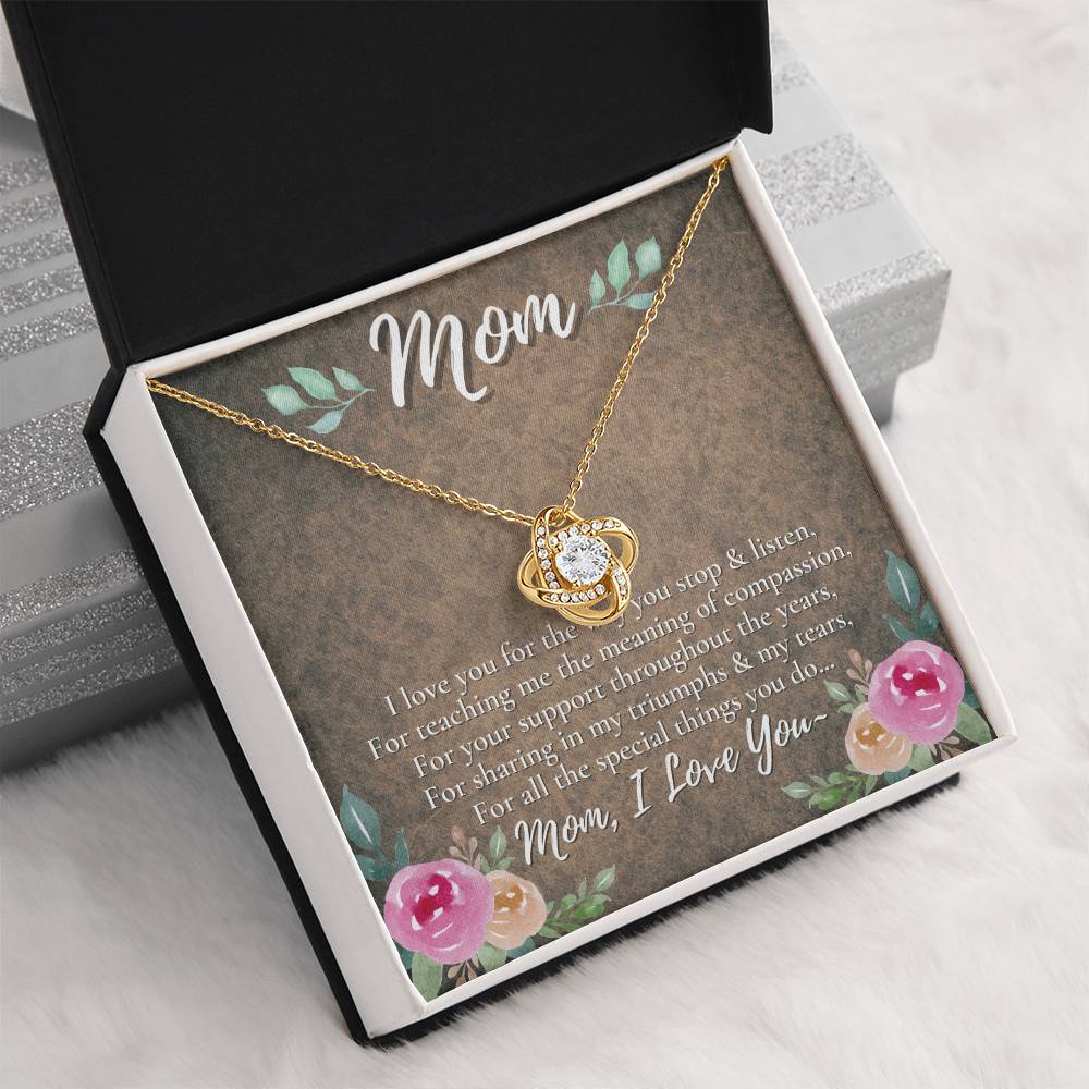 A Unique Gift for Your Mom - Love Knot Necklace