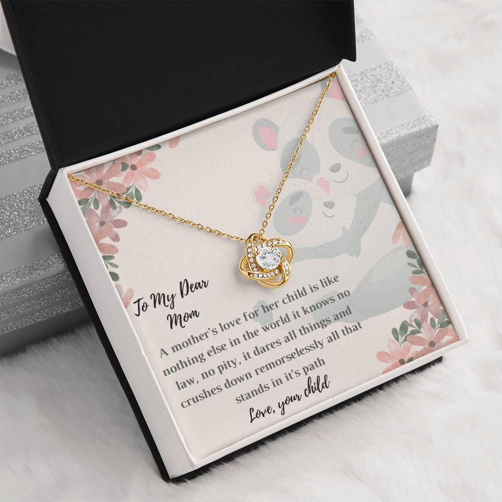 Interlocking Hearts Necklace With Card