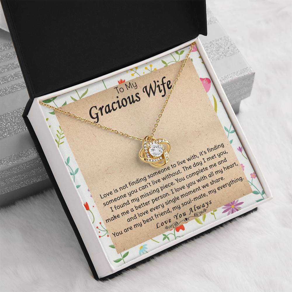 (Almost Gone) Gift for Wife - Can't Live Without - Love Knot