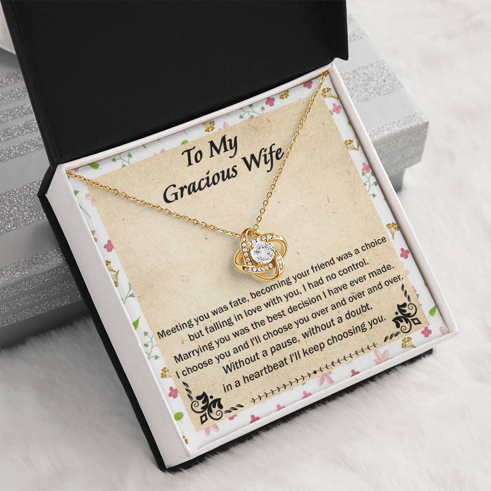 (Almost Gone) Gift for Wife - Meeting You Was Fate - Love Knot