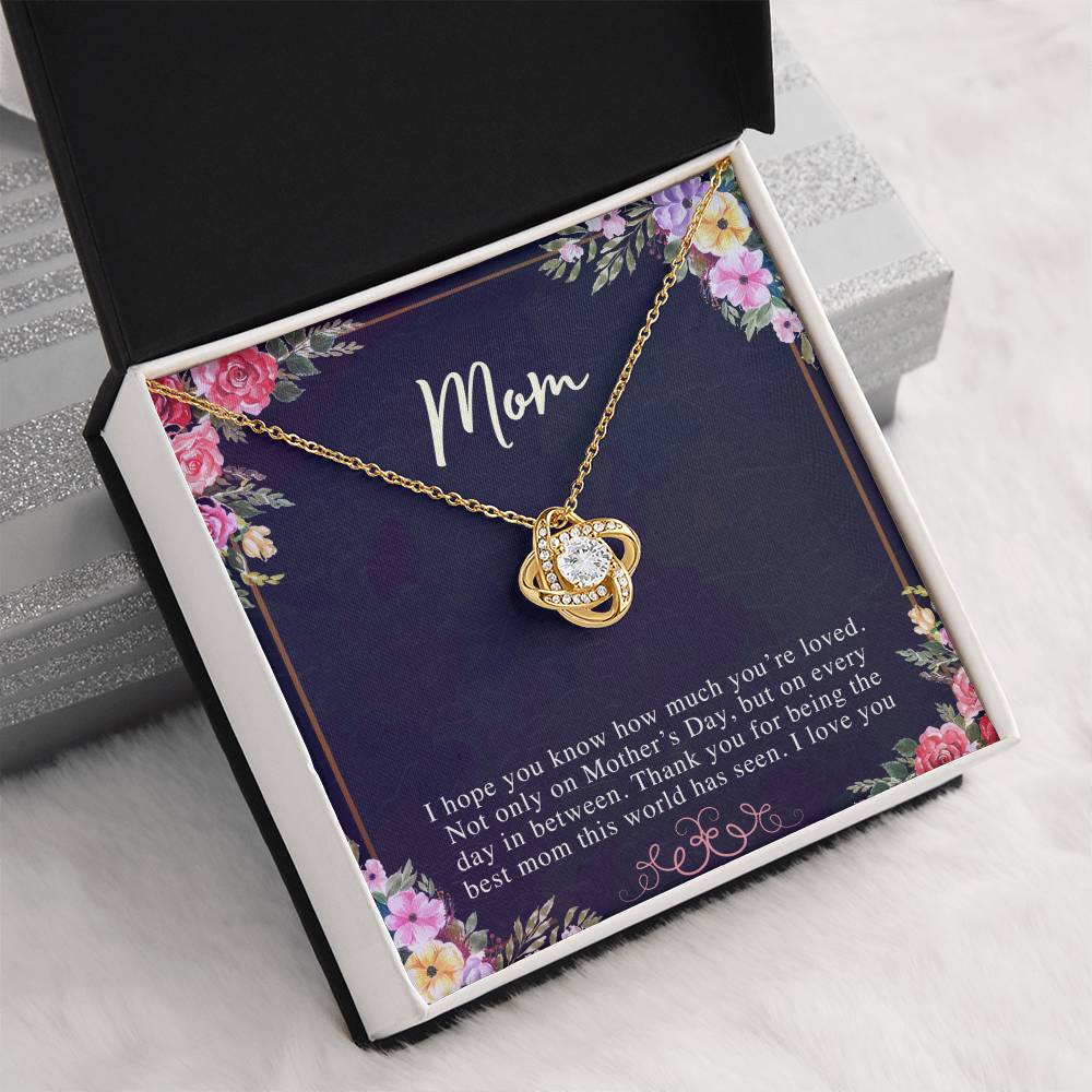 (Almost Sold Out) to My Mom - Love Knot Necklace - Perfect Gift for Mothers Day