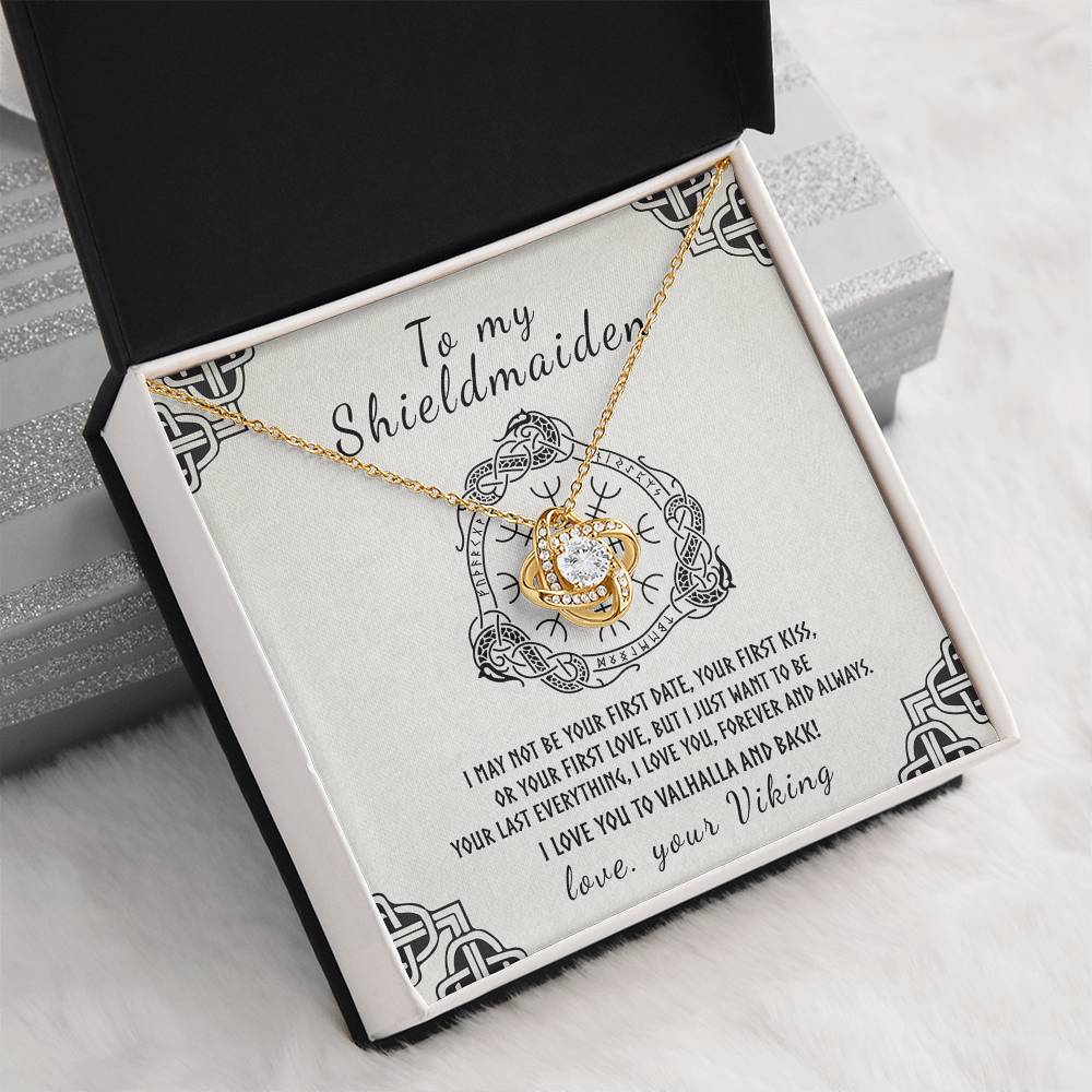 To My Shieldmaiden Necklace, Love You Forever and Always