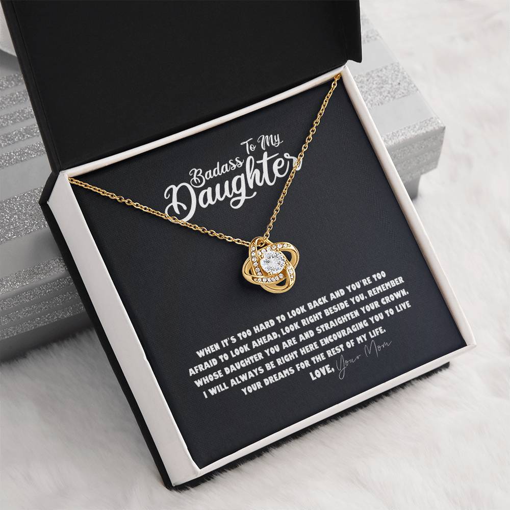 Daughter Necklace - Mother Daughter Jewelry Gift, Daughter Wedding Gift, Graduation, Birthday, Meaningful Interlocking Necklace for Daughter