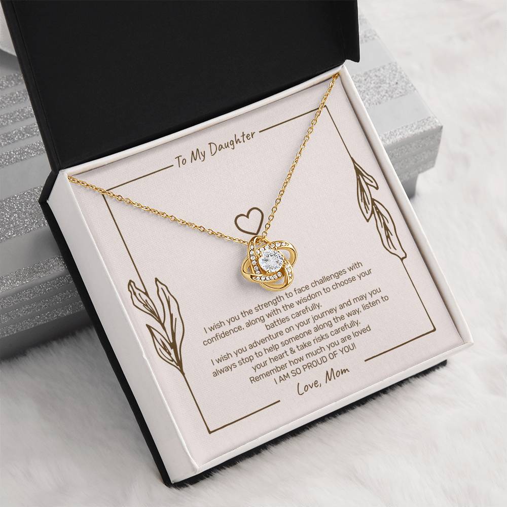 To My Daughter - I Am So Proud of You Necklace