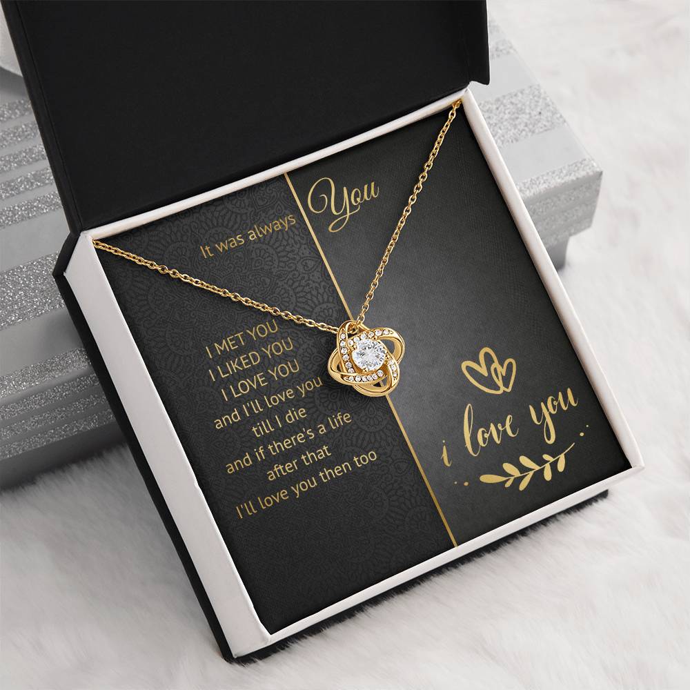 It Was Always You Knot Necklace