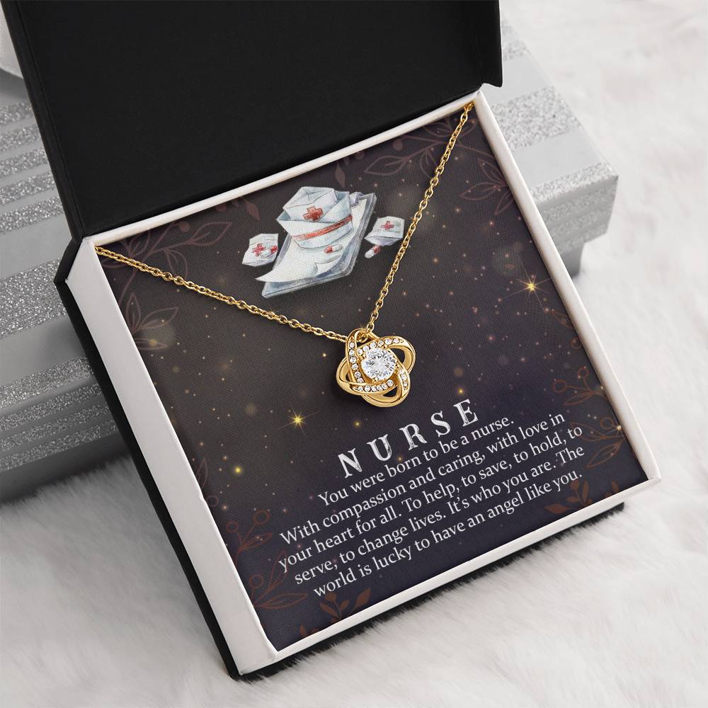 Nurse Crystal Pendant Necklace