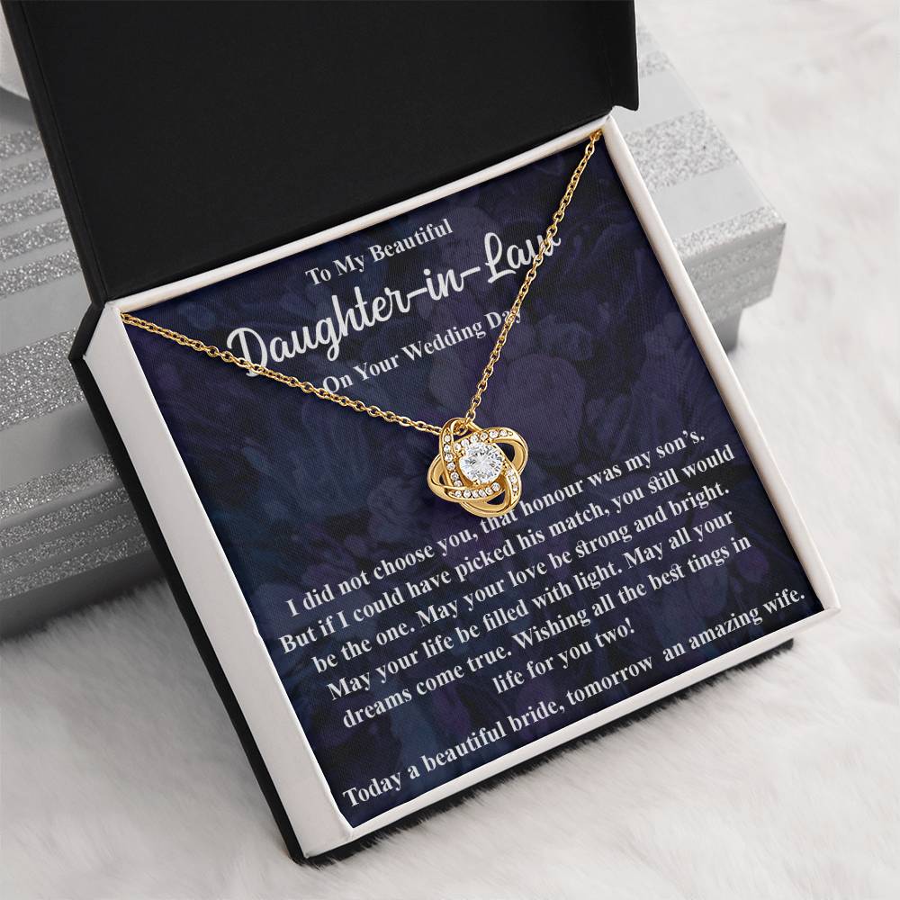 To My Daughter in Law - Blessing, Welcome to Our Family - Necklace