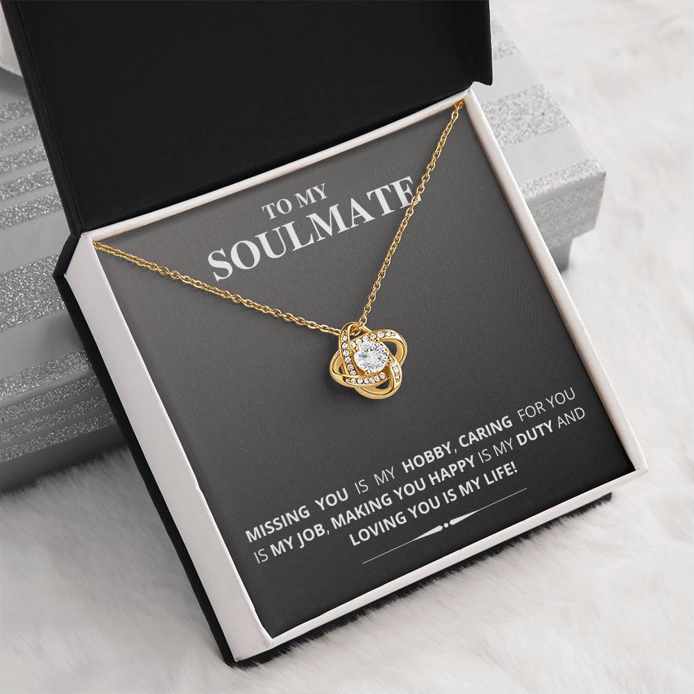 To My Soulmate - Love Knot Necklace (New Arrival)