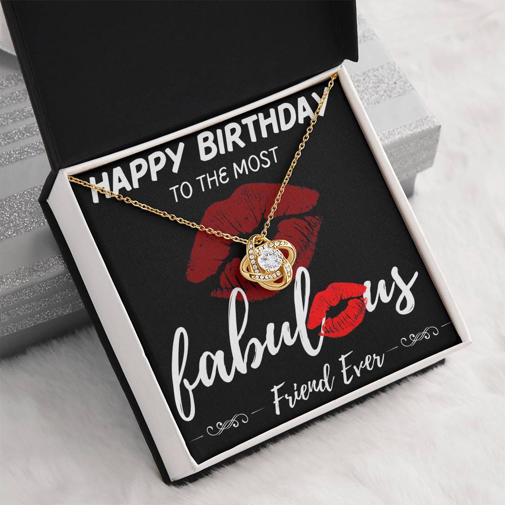 Friend Birthday Love Knot Necklace