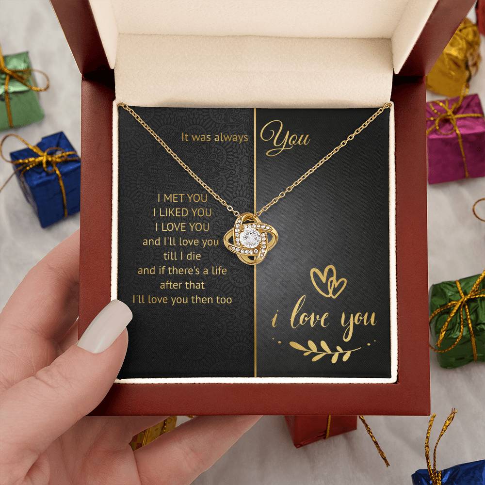 It Was Always You Knot Necklace