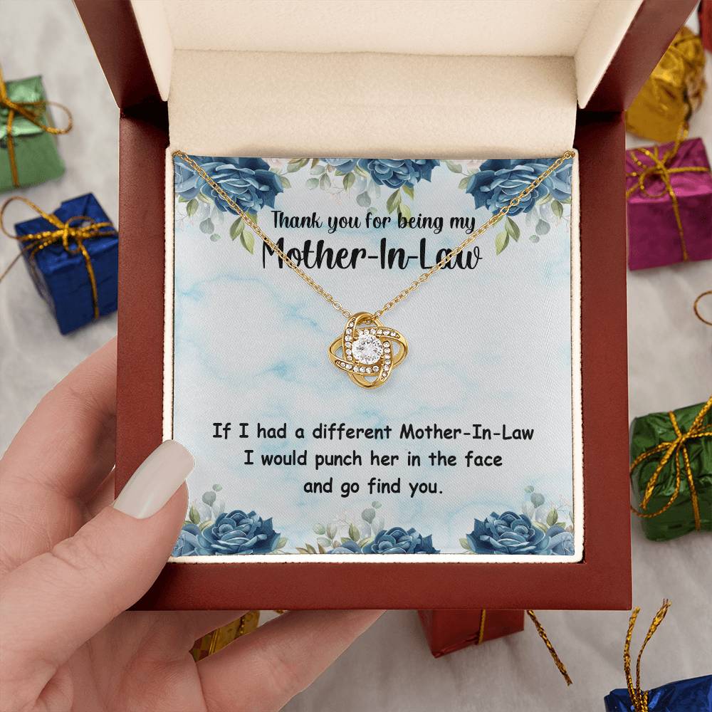 Thank You for Being My Mother-In-Law - Love Knot Necklace