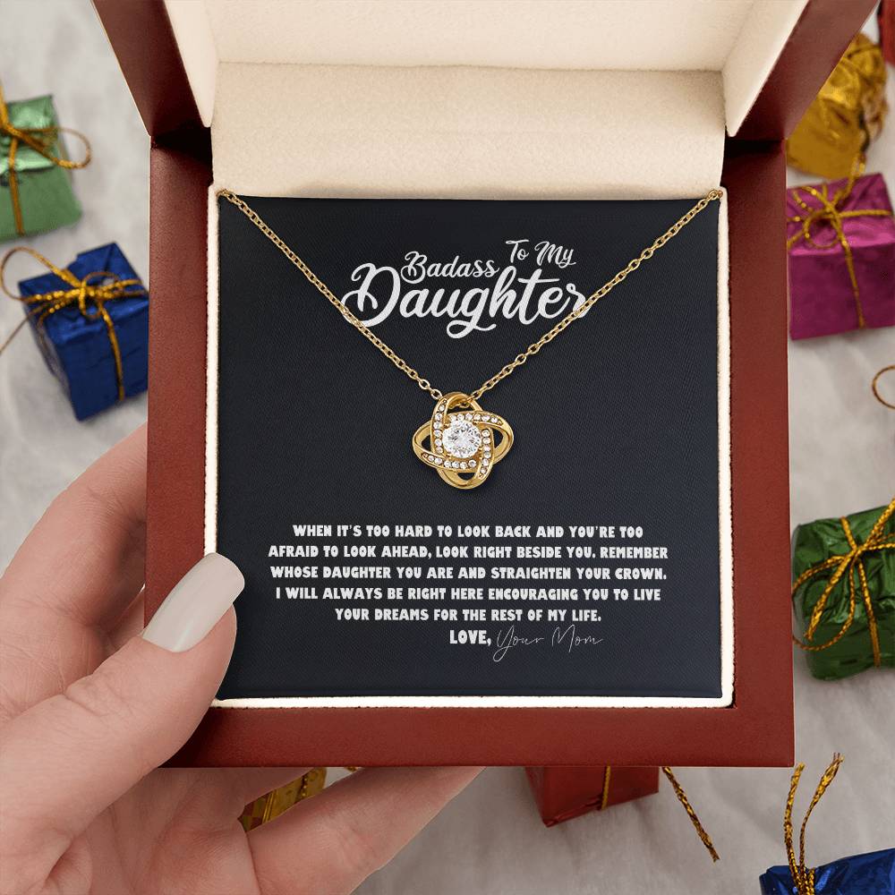 Daughter Necklace - Mother Daughter Jewelry Gift, Daughter Wedding Gift, Graduation, Birthday, Meaningful Interlocking Necklace for Daughter
