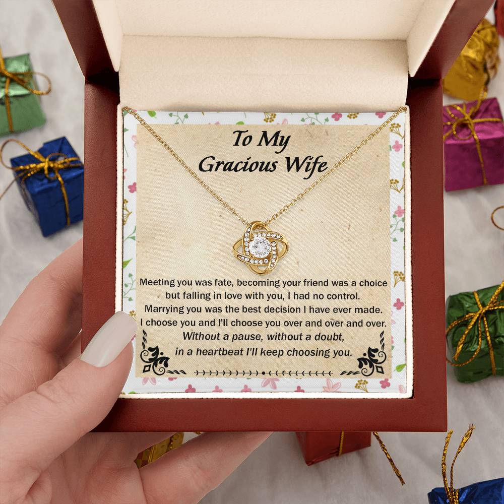 (Almost Gone) Gift for Wife - Meeting You Was Fate - Love Knot