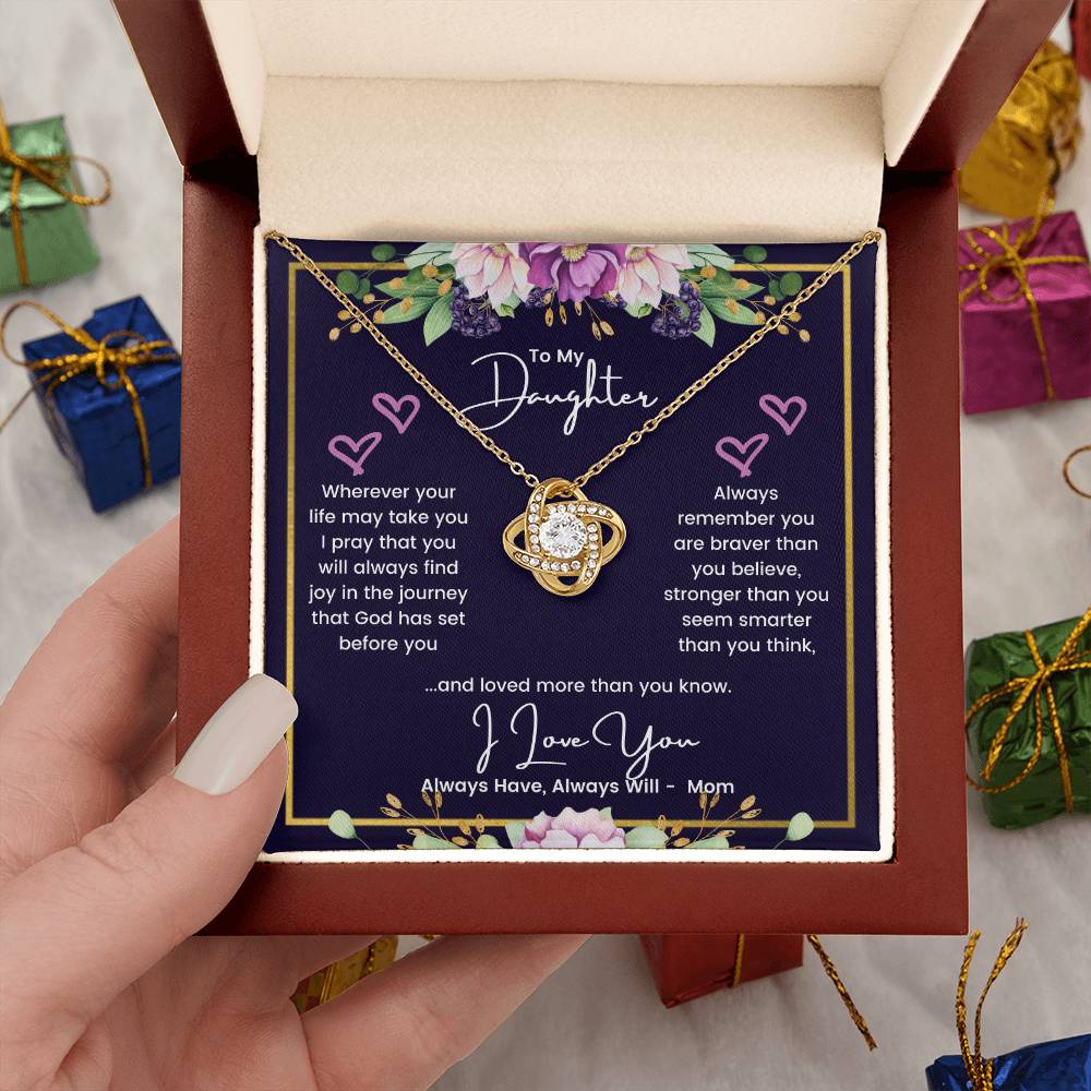 To My Daughter - You Are Loved - Necklace