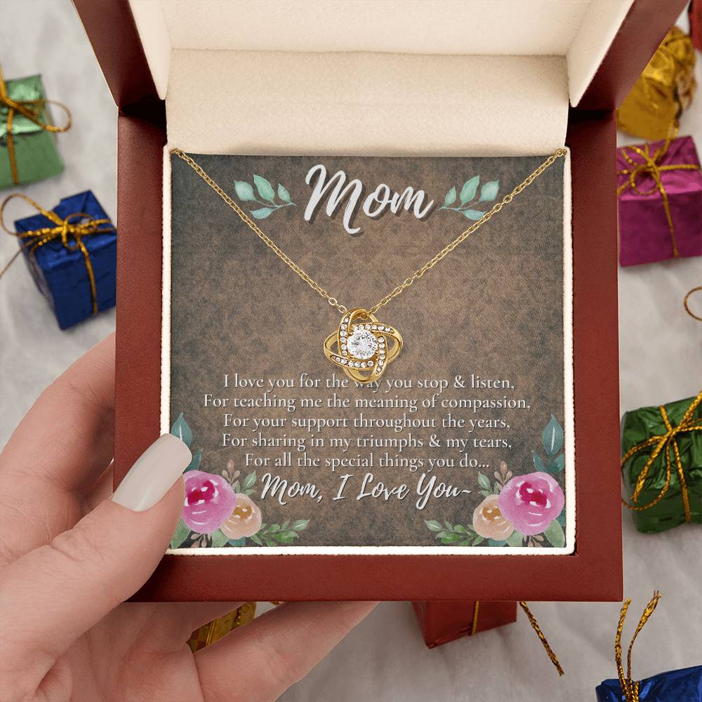 A Unique Gift for Your Mom - Love Knot Necklace
