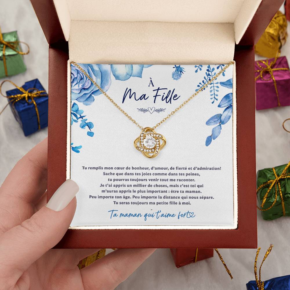 À Ma Fille - De Ta Maman Qui T'aime Fort - Collier