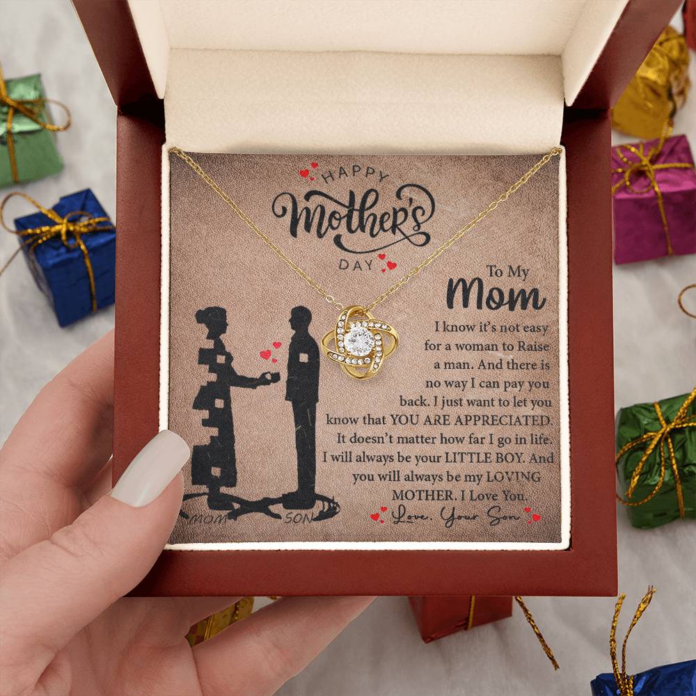 My Loving Mother | Love Knot Necklace Mother's Day Gift